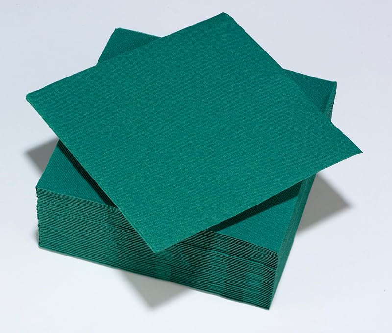 40 Tex Touch Napkins 38 x 38 cm FSC Pine Green