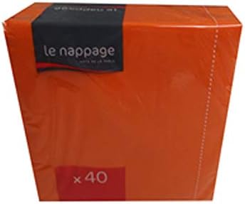 Le Nappage Napkins 38 x 38 cm 2 Ply Orange – Pack of 40