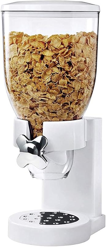 Bakaji Storage Dispenser for Cereals, Candy Dough, Dried Fruits with Wheel, 500g Container and Inner Dispenser