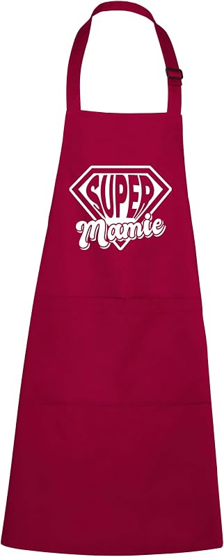 Apron – Super Grandma – Burgundy
