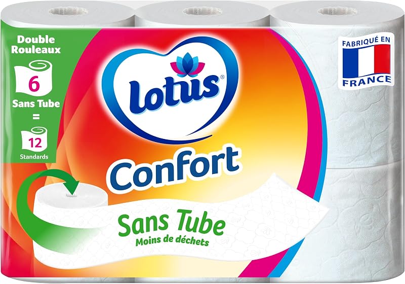 Lotus Comfort Toilet Paper without Tube 6 = 12 Rolls
