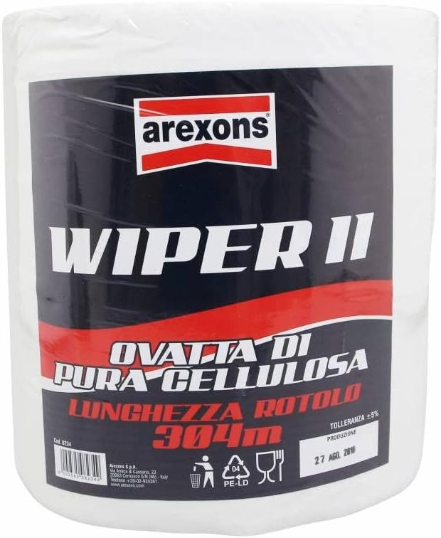 Arexons Paper Roll of Hand Towel Wipper II White (800 Sheets) (304 m)