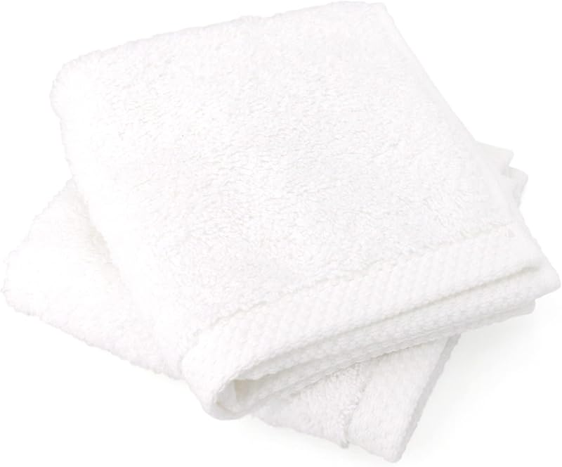 Linnea Set of 2 Guest Towels 30 x 30 cm Pure White 550 g/m²