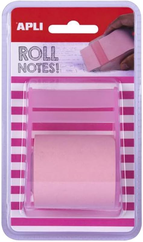 APLI 18192 Adhesive Note Dispenser Roll 50 mm x 8 m Pastel Pink