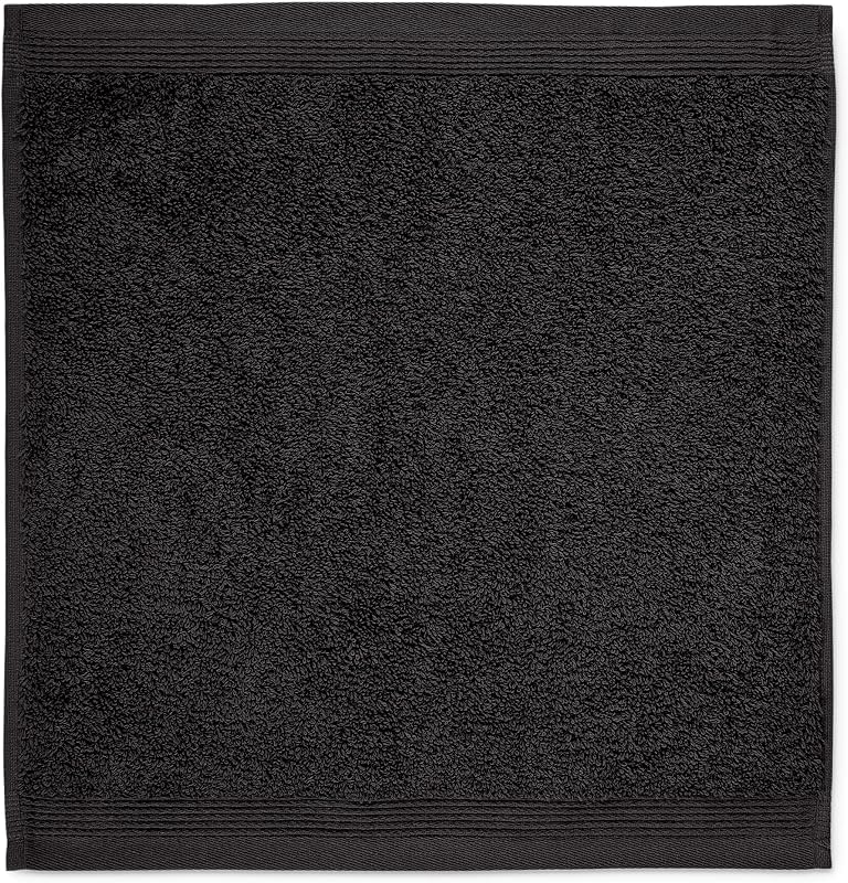 Möve Superwuschel Hand Towel, 100% Cotton, Black, 30 x 30 cm