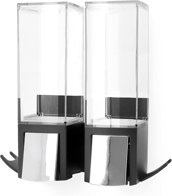 Compactor – Double Wall Soap Dispenser 2 x 500 ml – Black and Chrome
