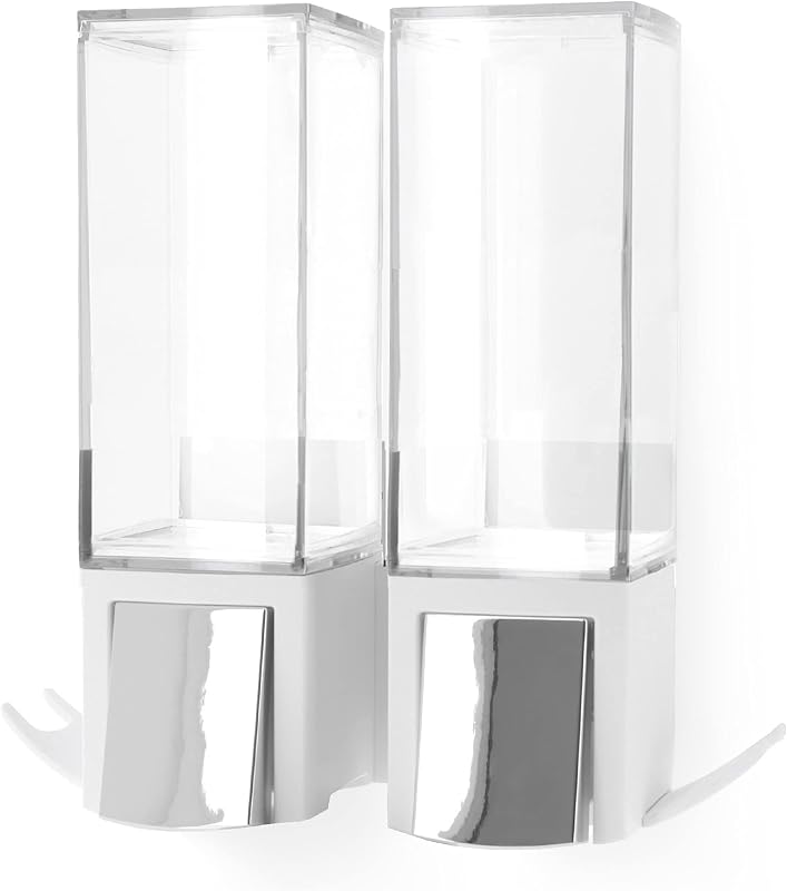 Compactor – Double Wall Soap Dispenser 2 x 500 ml – White and Chrome