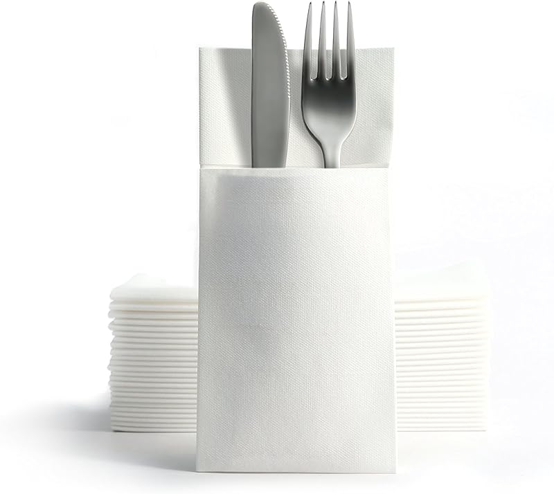 Alvotex Airlaid Cutlery Napkins 39 x 40 cm 50/1 - White (001)