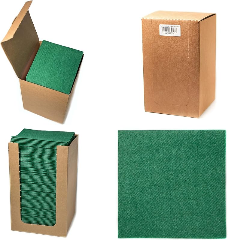 Alvotex Airlaid D.Green (142) Cocktail Napkins 20 x 20 cm 100/1
