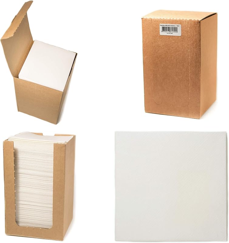 Alvotex Airlaid Cocktail Napkins 20 x 20 cm 100/1 - White (000)