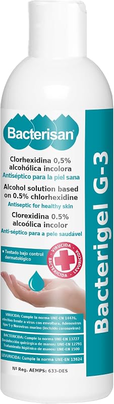 BACTERIGEL G-3 500ml, Self-drying hand sanitizer gel, Antiseptic for healthy skin, Dermatologically and pediat