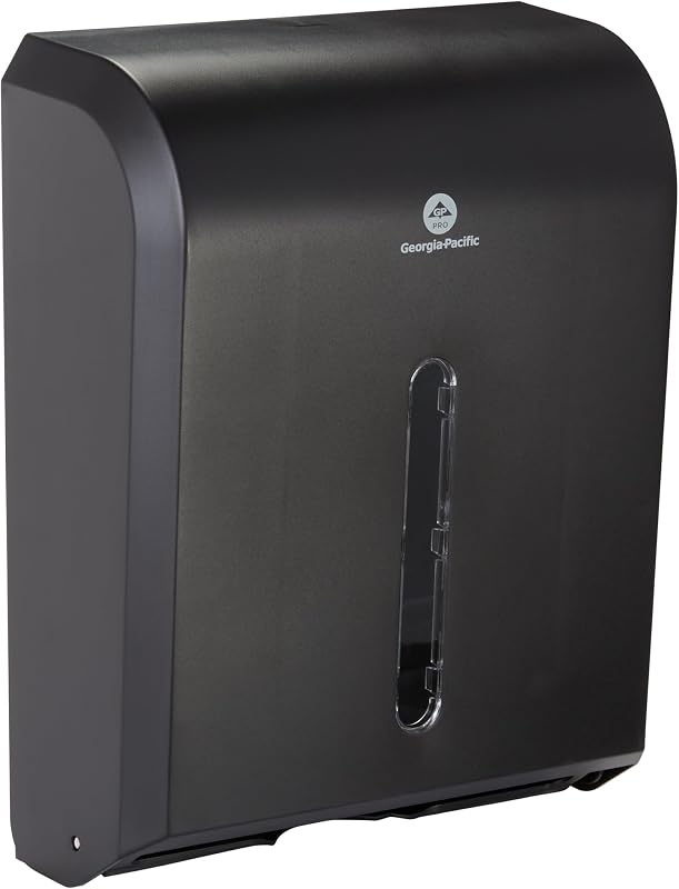 Georgia-Pacific GP Pro Folding C-Shaped Paper Towel Dispenser, Black, 13.3 x 30.5 x 39 cm (L x W x H)