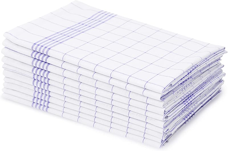 Amago - Tea Towels (Pack of 10), 50 x 70 cm - Blue