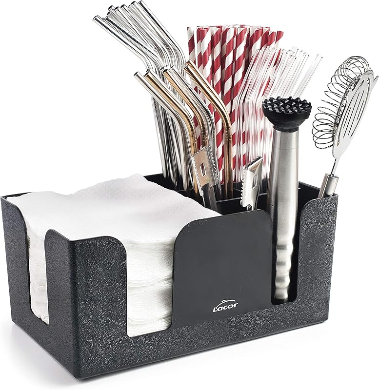 Lacor 62438 - Organizer with six compartments, Cocktail Accessory Lib... | Durable professional utensil; desig