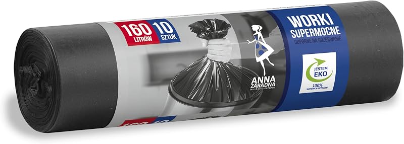 ANNA ZARADNA ST-AZ-001989 160 Litre Heavy Duty Heavy Duty 160 Litre Waste Bin Liners, Office Rubbish Bags, Hea