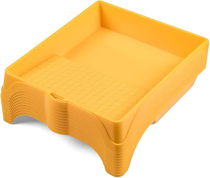 Hardy Working Tools Set of 10 paint trays 32cm x 38cm plastic large lacquer containers for professional renova