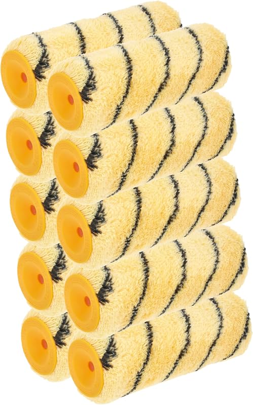Hardy Working Tools - Pack of 10 Paint Sleeves Wide 18 cm, Refills, Hardstar Polyester Bristles 13 mm Ø48 mm,