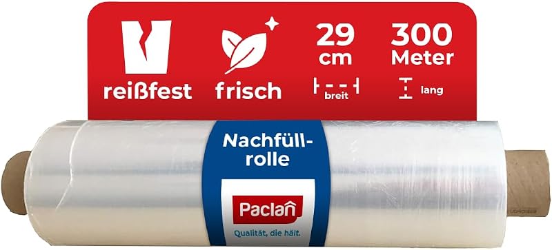 Paclan, 300m x 29cm 300m Clear Economy Stretch Film Roll
