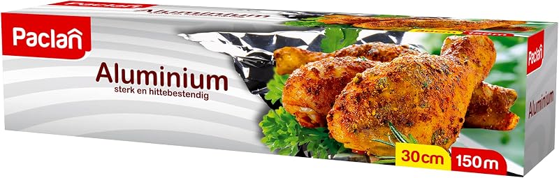 Paclan 150 m x 30 cm thick aluminium film 150 m