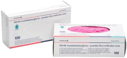 COVETRUS - NITRILO gloves without POLF ALOE VERA PINK L 100UD