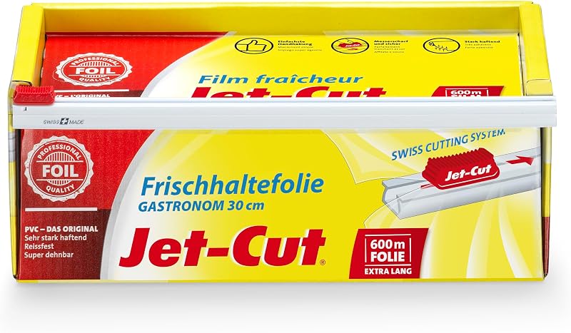 Jet-Cut Food Grade PVC Film for Cutting 30 cm x 600 m, 1 Unit Transparent