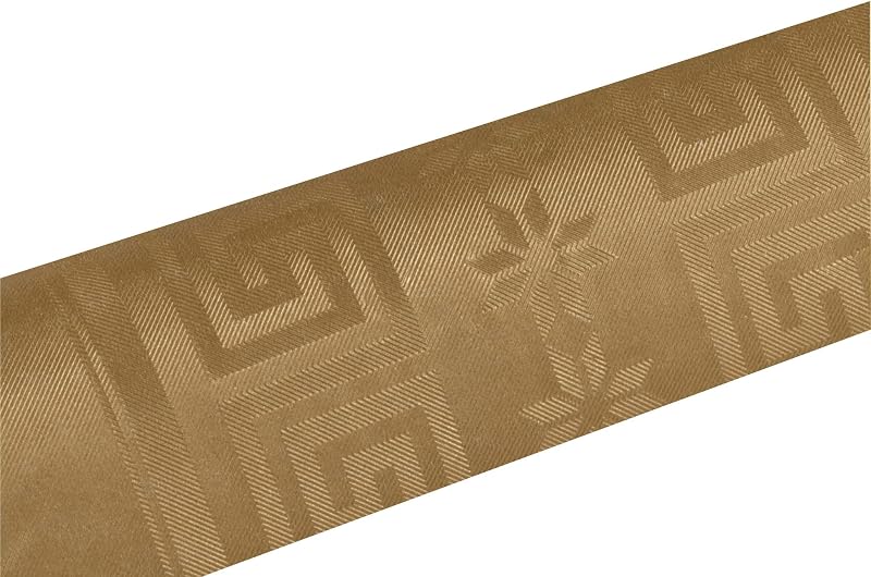 Pro Table Cloth – Ref R480657I – 12 Disposable Damask Paper Tablecloths in Roll Length 6 m x Width 1.2 m – Gol