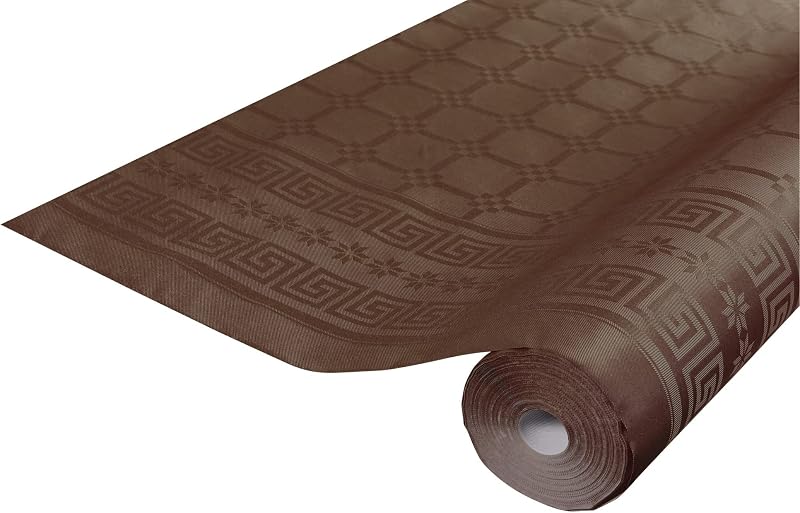Pronappe Disposable Damask Paper Tablecloths 6 m Long x 1.2 m Wide 12 x 1.2 m Roll of Damask Paper with Chic a