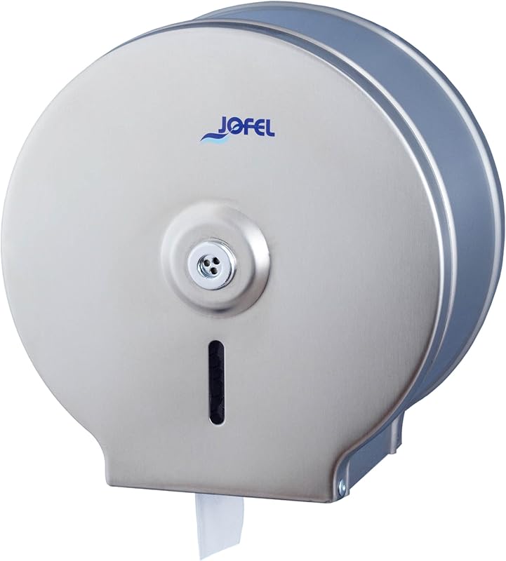 Jofel - Medium Industrial Toilet Paper Dispenser, Paper Roll Dispenser up to 300 m, Maximum Diameter 220 mm, M