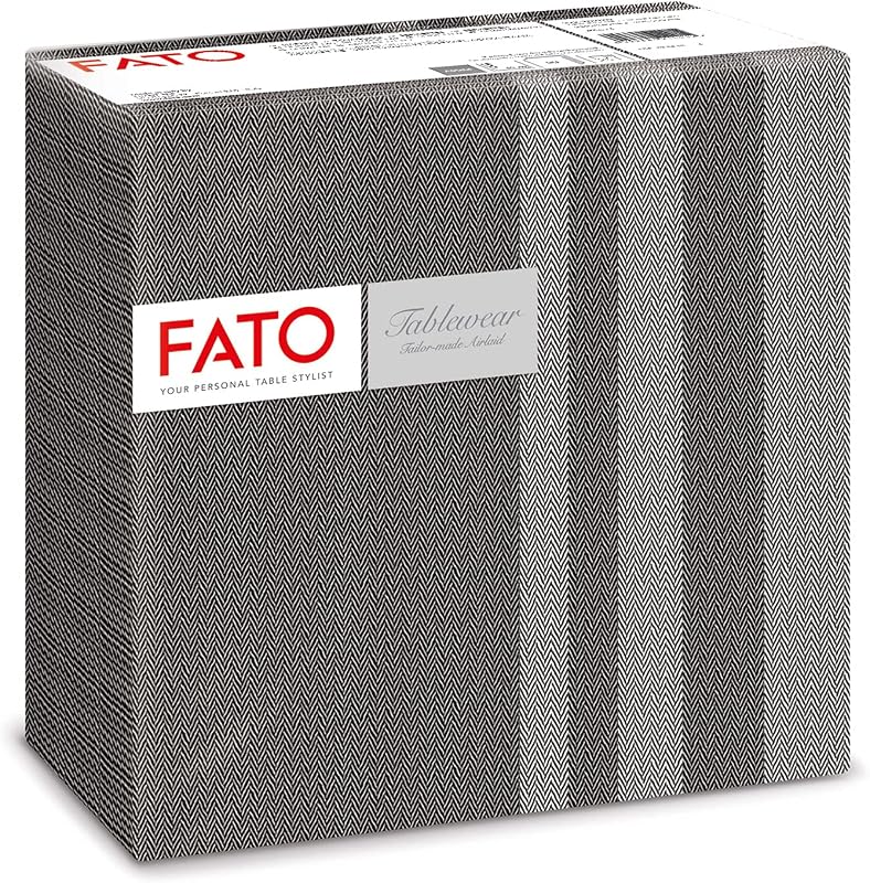 Fato, serviettes en papier, airlaid, effet textile, paquet de 50 serviettes, for