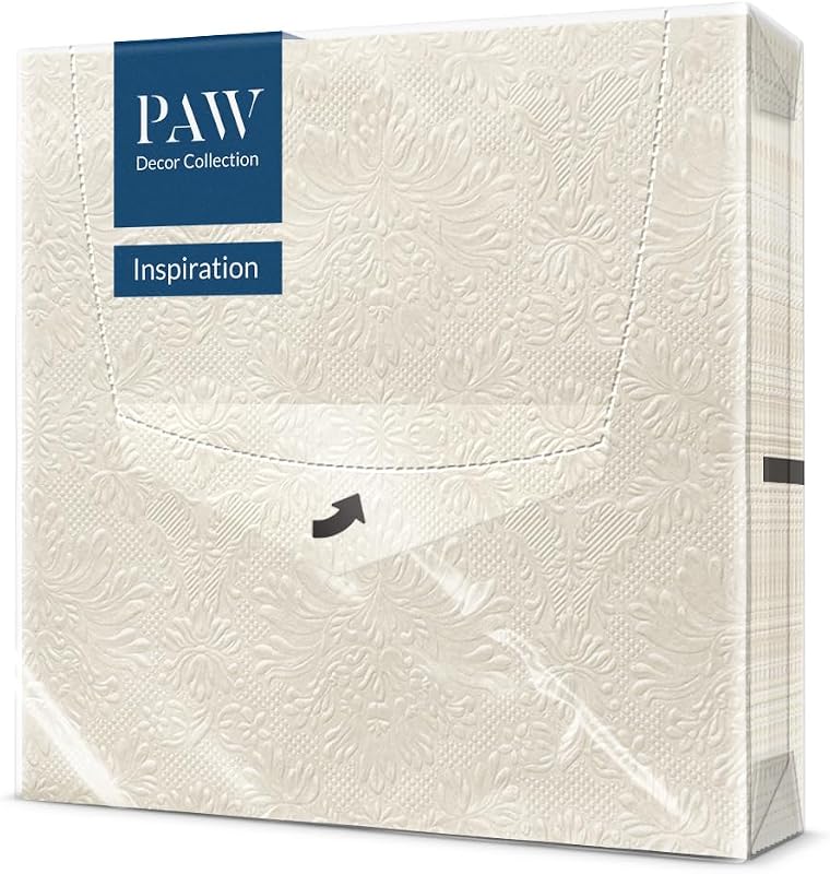 PAW 3-Ply Paper Napkin (33 x 33 cm) I Pack of 20 Ideal for Birthdays, Name Parties, Garden Parties, Family Par