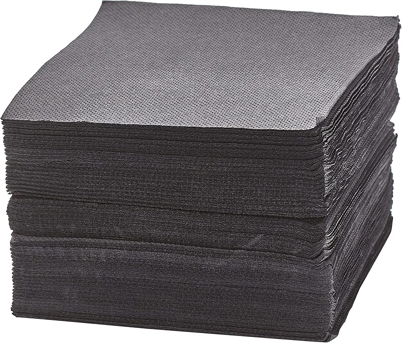 FSC Tex Touch Cocktail Napkins 25 x 24 cm Pack of 50 Black