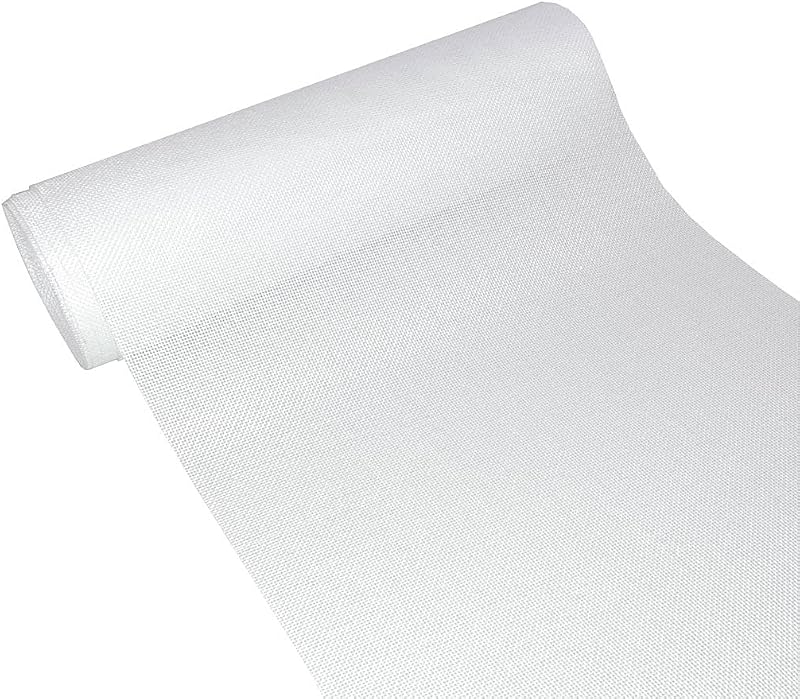 Deco AS Table Runner Linen Look Polyester Odourless 30 cm x 5 m White