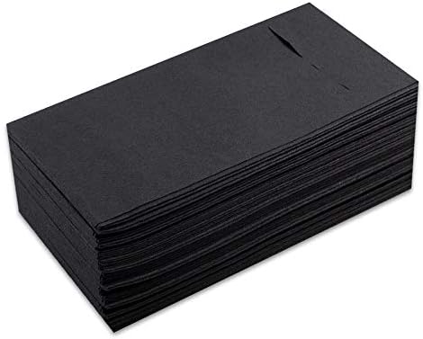 MORIGAMI Kangubasic Towel 1/8 Folded, 30 Napkins, Airlaid Finish, Black