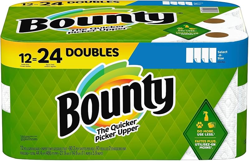 Bounty Select-A-Size 2-Ply Kitchen Towels 98 Sheets Per Roll