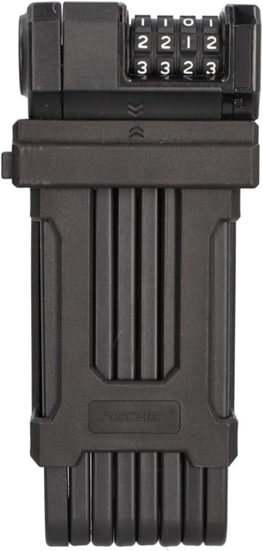 Fischer PROTEC FN110 Combination Padlock with 4 Rollers for 10,000 Combinations, 110 cm, Black