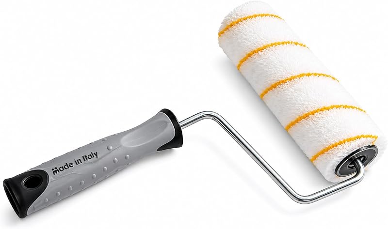 PENNELLIFICIO 2000 | Professional Roller for Smooth Walls, Polyamide, Non-Slip Rubber Handle, for Interiors, S
