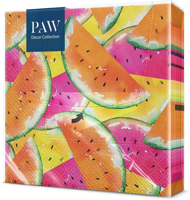 PAW 3-Ply Paper Napkins (33 x 33 cm) I Pack of 20 Perfect for Birthdays, Parties, Weddings, Kommunion and Cele