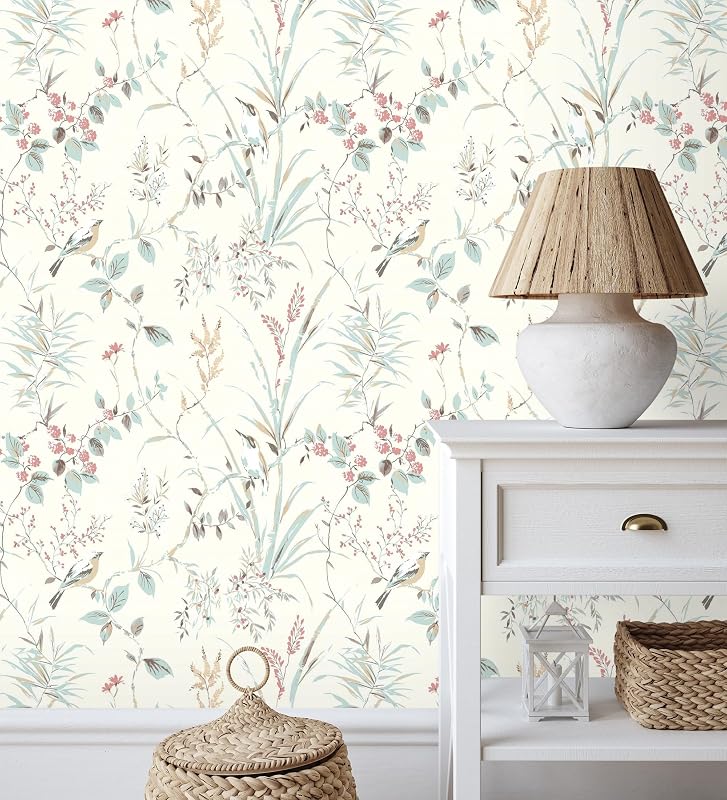 GAULAN 681950 Branches Flowers and Birds Romantic Style Wallpaper for Wall Living Room Bedroom Corridor Dining