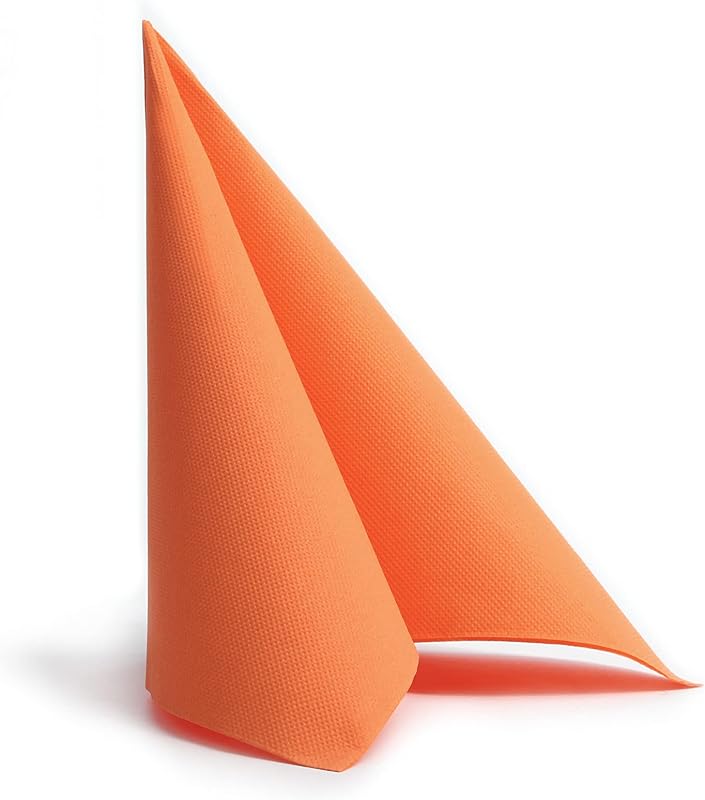 Alvotex Soft Point 38 x 38 cm Disposable Napkins, Pack of 50, Orange