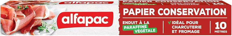Alfapac Preserving Paper - Ideal for Charcuterie and Cheese - 10 m | vegetable paraffin coated paper