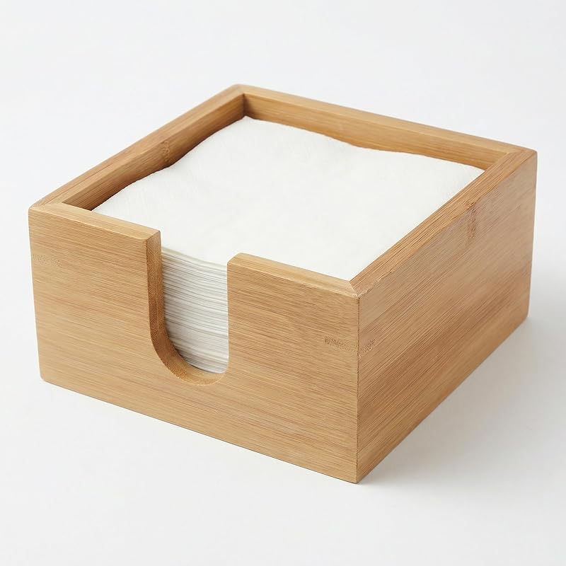 HEMOTON Napkin Holder For Table Napkin Dispenser For Kitchen Dining Table Farmhouse Cocktail Picks Bar Rustic