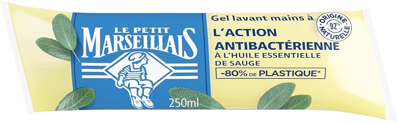 Le Petit Marseillais | Anti-Bacterial Action Hand Wash Gel Refill (250 ml berlingot) – Liquid hand soap with s