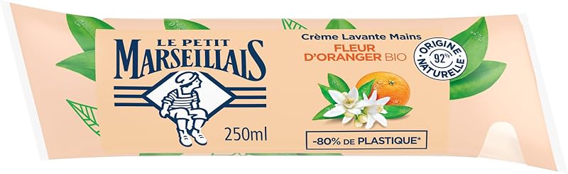 Le Petit Marseillais – Organic Orange Blossom Hand Wash Refill (250 ml berlingot) – Liquid soap with 92% ingre