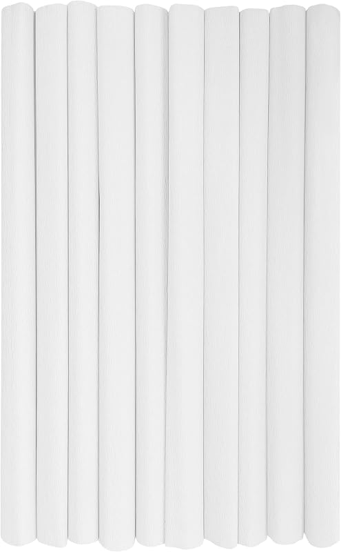 Interdruk - Crepe Paper Rolls for Children, Crafts and Decorations - Pack of 10 Rolls (50 cm x 200 cm, 28 g/m2