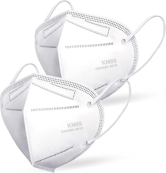 BWAY Pack of 50 White Masks