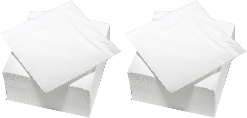 LE NAPPAGE ARTS DE LA TABLE 100 2-Ply Wadding Napkins 33 x 32 cm FSC White (Pack of 2)