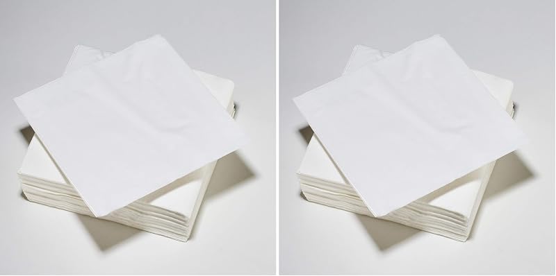 LE NAPPAGE Arts de la Table 50 Cotton Napkins 25 x 25 cm 3 Ply FSC 48724140G (Pack of 2)