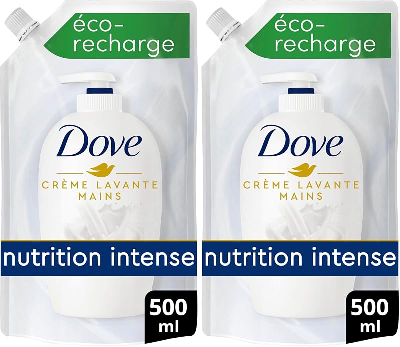 DOVE Liquid Hand Soap Original Hand Care Refill 500 ml (Pack of 2)