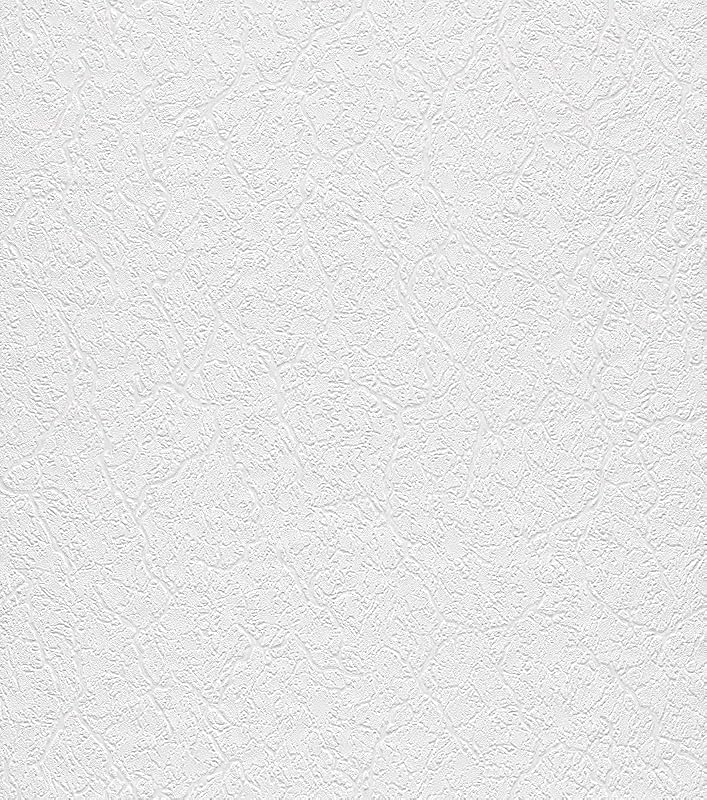 Rasch home style 823127 Textured Wallpaper White with Plaster Structure, Plain, 10.05 x 0.53 m (L x W)