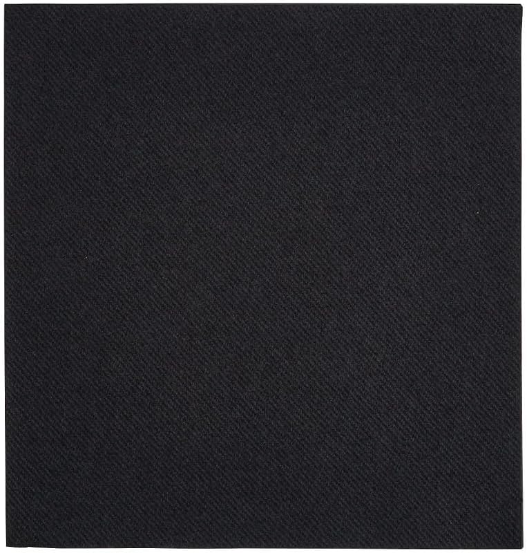 Fiesta Airlaid 40 x 40 cm 1/4 Fold Black Recyclable Napkins (Pack of 500)